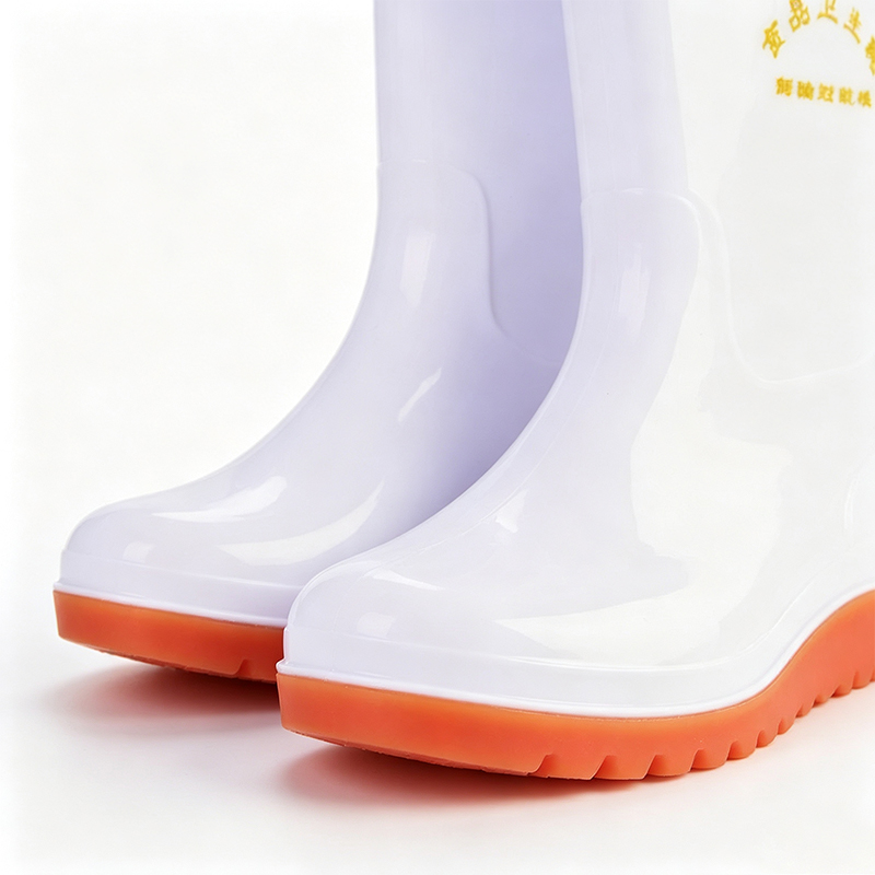 Food-grade witte PVC regenlaarzen